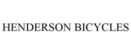 HENDERSON BICYCLES trademark