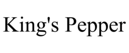 KING'S PEPPER trademark