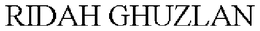RIDAH GHUZLAN trademark