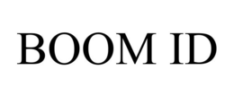 BOOM ID trademark