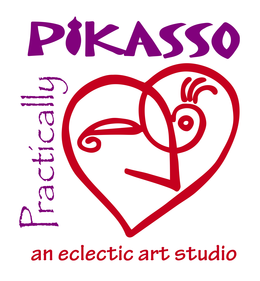 PRACTICALLY PIKASSO AN ECLECTIC ART STUDIO trademark