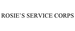 ROSIE'S SERVICE CORPS trademark