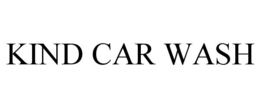KIND CAR WASH trademark