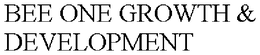 BEE ONE GROWTH & DEVELOPMENT trademark