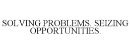 SOLVING PROBLEMS. SEIZING OPPORTUNITIES. trademark