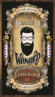 THE BEARDED WONDER BARBERSHOP GENTLEMEN ARE NOT BORN THEY ARE SCULPTED trademark