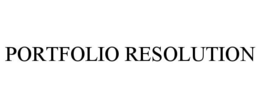 PORTFOLIO RESOLUTION trademark
