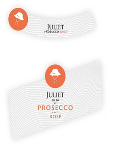 JULIET PROSECCO ROSE JULIET 20 20 PROSECCO D.O.C. ROSE trademark