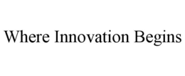 WHERE INNOVATION BEGINS trademark