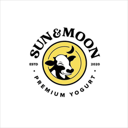 SUN & MOON ESTD 2020 PREMIUM YOGURT trademark