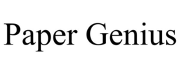PAPER GENIUS trademark