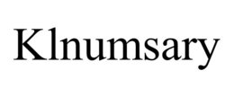KLNUMSARY trademark
