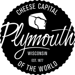 PLYMOUTH WISCONSIN EST. 1877 CHEESE CAPITAL OF THE WORLD trademark