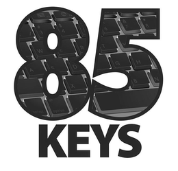 85 KEYS "# 3 $ 4 6 & 7 *8 W E R T Y A S D G H X B N CONTROL OFF OPTION trademark