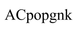 ACPOPGNK trademark