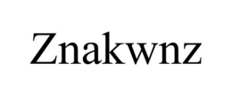 ZNAKWNZ trademark