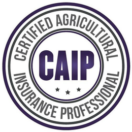 CAIP CERTIFIED AGRICULTURAL INSURANCE PROFESSIONAL trademark