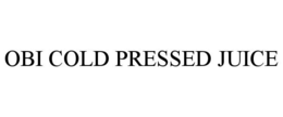 OBI COLD PRESSED JUICE trademark