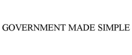 GOVERNMENT MADE SIMPLE trademark