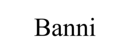 BANNI trademark