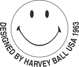 DESIGNED BY HARVEY BALL USA 1963 trademark