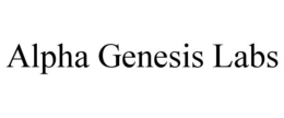 ALPHA GENESIS LABS trademark