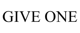 GIVE ONE trademark