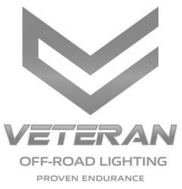 V VETERAN OFF-ROAD LIGHTING PROVEN ENDURANCE trademark