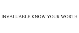 INVALUABLE KNOW YOUR WORTH trademark
