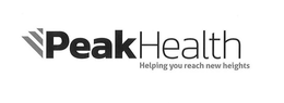 PEAK HEALTH HELPING YOU REACH NEW HEIGHTS trademark