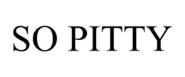 SO PITTY trademark