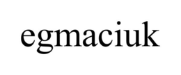 EGMACIUK trademark