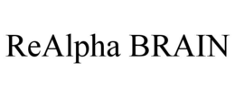 REALPHA BRAIN trademark