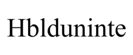 HBLDUNINTE trademark