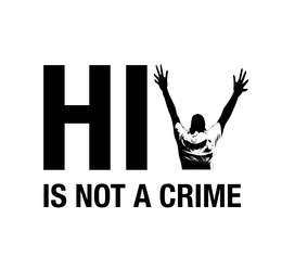 HIV IS NOT A CRIME trademark