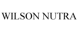 WILSON NUTRA trademark