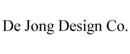 DE JONG DESIGN CO. trademark