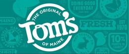 THE ORIGINAL TOM'S OF MAINE HAPPY PEOPLE HAPPY PLANET RESH DOING GOOD EVERYDAY SINCE 1970 BRIGHT SMILES FRESH EST 1970 10% PROFITS TO CHARITY DO GOOD NOT TESTED ON ANIMALS trademark
