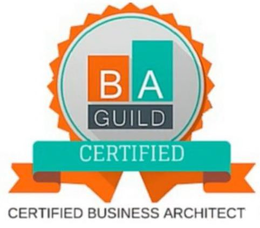 B A GUILD CERTIFIED CERTIFIED BUSINESS ARCHITECT trademark