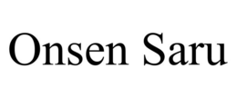 ONSEN SARU trademark