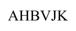 AHBVJK trademark