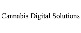 CANNABIS DIGITAL SOLUTIONS trademark