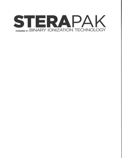STERAPAK POWERED BY BINARY IONIZATION TECHNOLOGY trademark