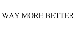 WAY MORE BETTER trademark