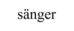 SÄNGER trademark