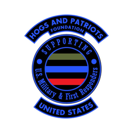 HOGS AND PATRIOTS FOUNDATION SUPPORTING U.S. MILITARY & FIRST RESPONDERS UNITED STATES trademark