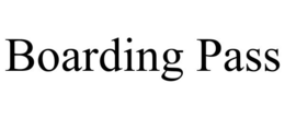 BOARDING PASS trademark
