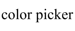 COLOR PICKER trademark