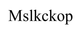 MSLKCKOP trademark