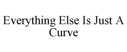 EVERYTHING ELSE IS JUST A CURVE trademark